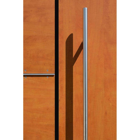 Shadow On The Door Black Modern Wood Framed Art Print by Endermann, Rolf