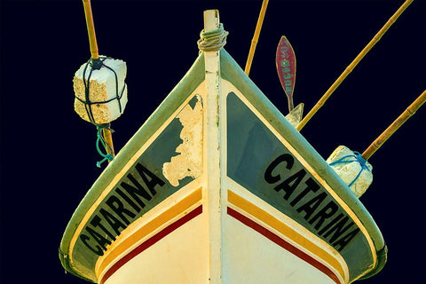 Boat - Xxv Black Ornate Wood Framed Art Print with Double Matting by Wood, Carlos