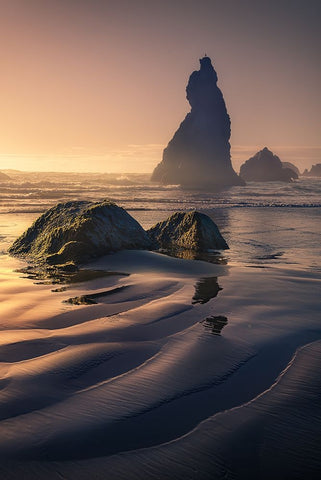 The Wizards Hat And The Howling Dog Black Ornate Wood Framed Art Print with Double Matting by Bandyopadhyay, Atanu