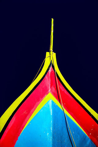 Boat - Xlviii Black Ornate Wood Framed Art Print with Double Matting by Wood, Carlos