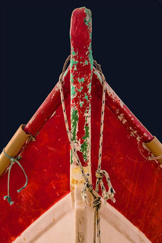 Boat - Liii Black Ornate Wood Framed Art Print with Double Matting by Wood, Carlos