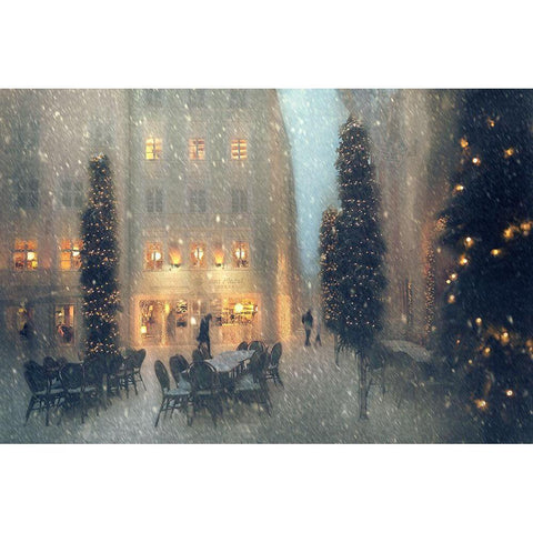 Christmas Mood Black Modern Wood Framed Art Print with Double Matting by Schleicher-Schwarz, Roswitha