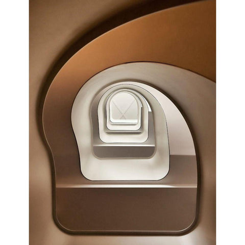 Looking Up Black Modern Wood Framed Art Print with Double Matting by Reichert, Renate