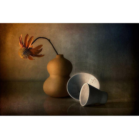 Untitled Black Modern Wood Framed Art Print with Double Matting by Arjona, Elena