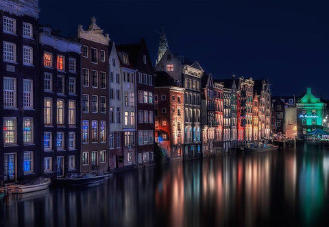 Amsterdam Colors Ii Black Ornate Wood Framed Art Print with Double Matting by Osuna, Fran