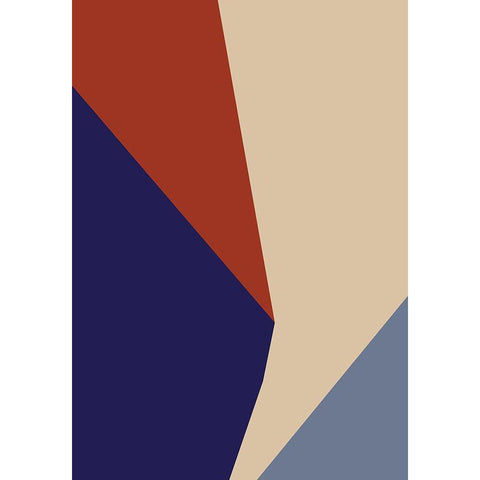 Color Blocks 03 Black Modern Wood Framed Art Print by 1x Studio