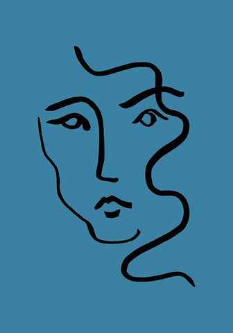 Portrait 02 White Modern Wood Framed Art Print with Double Matting by 1x Studio