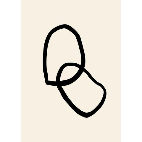 Shape 03 White Modern Wood Framed Art Print by 1x Studio