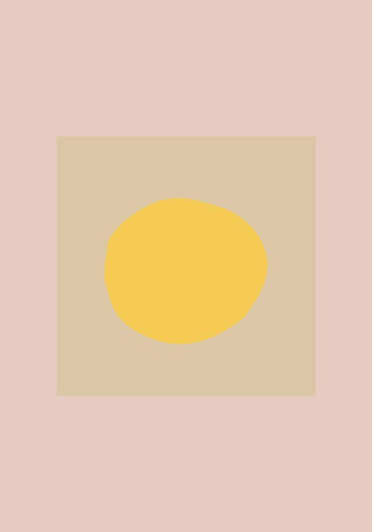 The Sun White Modern Wood Framed Art Print with Double Matting by 1x Studio