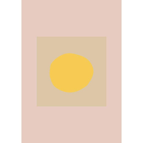 The Sun White Modern Wood Framed Art Print by 1x Studio