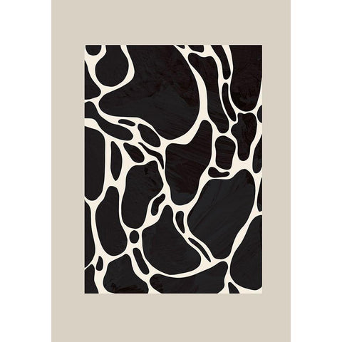 Giraffe Sand White Modern Wood Framed Art Print by 1x Studio