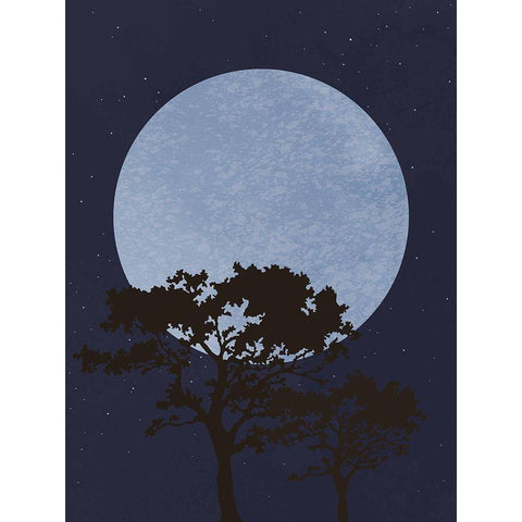 Dark Night Gold Ornate Wood Framed Art Print with Double Matting by 1x Studio II