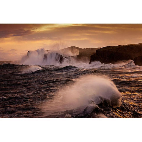 El Rock De Las Olas Black Modern Wood Framed Art Print by Nunez Buj, Rodrigo