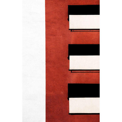 Untitled White Modern Wood Framed Art Print by Niemiec, Anna