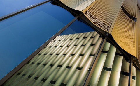 Copeful White Modern Wood Framed Art Print with Double Matting by Van De, Jeroen