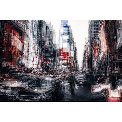 Urban Jungle White Modern Wood Framed Art Print by Carmine, II