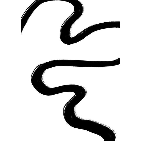 Road Black Black Modern Wood Framed Art Print by 1x Studio II