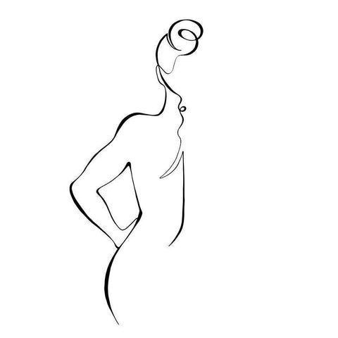 Back Black Modern Wood Framed Art Print by 1x Studio II