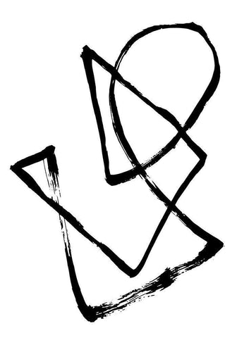 Confusion Black Ornate Wood Framed Art Print with Double Matting by 1x Studio II