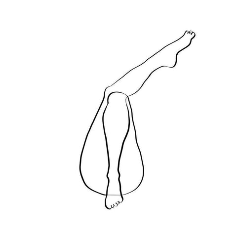 Legs Gold Ornate Wood Framed Art Print with Double Matting by 1x Studio II