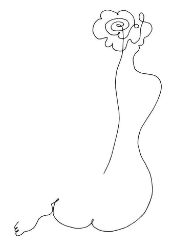 Rose Back Black Ornate Wood Framed Art Print with Double Matting by 1x Studio II