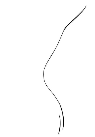 Back Line White Modern Wood Framed Art Print with Double Matting by 1x Studio II