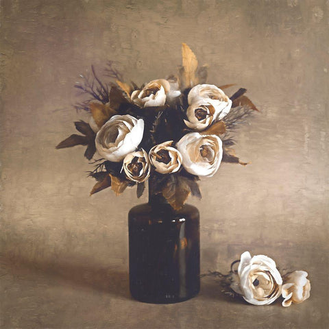 Days Pass White Modern Wood Framed Art Print by Kiral, Cicek