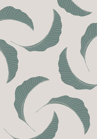 Banana Leaves Multiple Black Ornate Wood Framed Art Print with Double Matting by 1x Studio II