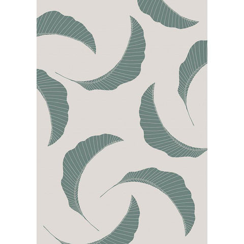 Banana Leaves Multiple White Modern Wood Framed Art Print by 1x Studio II