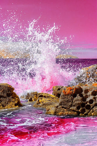 La Mer Black Ornate Wood Framed Art Print with Double Matting by Meneghelli, Glauco