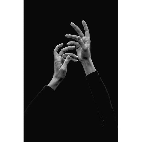 Prayer Black Modern Wood Framed Art Print by Yakovlev, Alexander