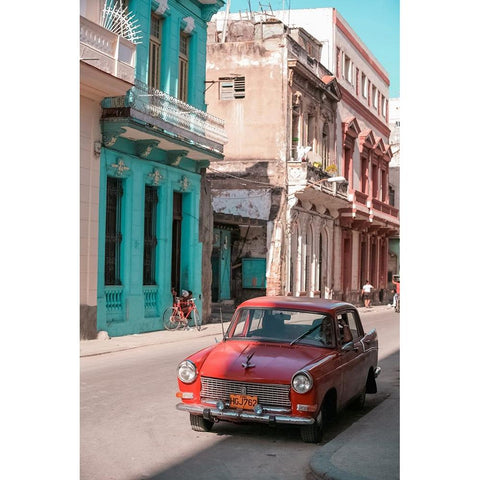 Cuban Car 7 Black Modern Wood Framed Art Print by Yakovlev, Alexander