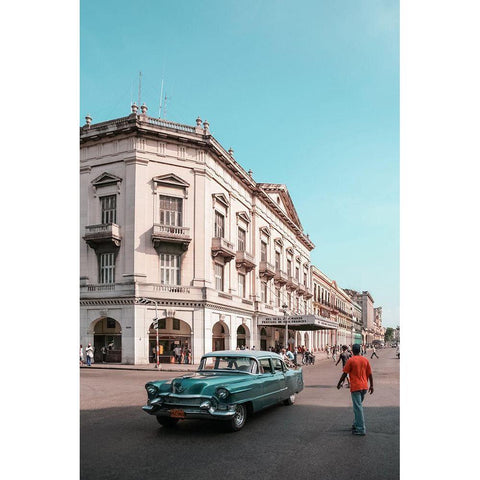 Cuban Car 8 Gold Ornate Wood Framed Art Print with Double Matting by Yakovlev, Alexander