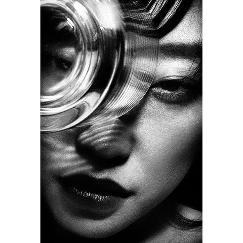 Portrait White Modern Wood Framed Art Print by Suzuki, Tatsuo