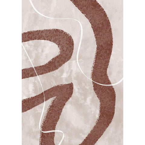 Abstract Fuzz White Modern Wood Framed Art Print by 1x Studio II