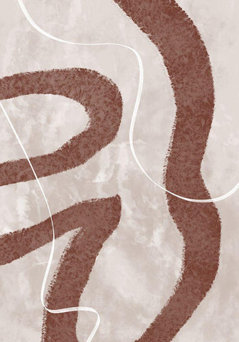 Abstract Fuzz Black Ornate Wood Framed Art Print with Double Matting by 1x Studio II