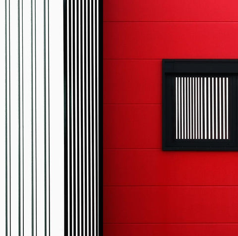 Vertical White Modern Wood Framed Art Print with Double Matting by Hawerkamp, Hans-Wolfgang