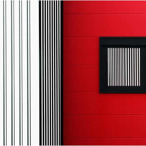 Vertical Black Modern Wood Framed Art Print with Double Matting by Hawerkamp, Hans-Wolfgang