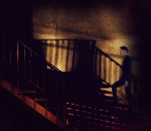 Friday 5 Pm Black Ornate Wood Framed Art Print with Double Matting by Labagnara, Roxana