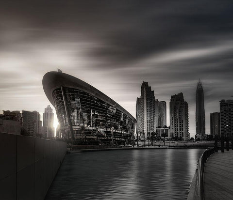 Dubai Opera-Dubai-Uae Black Ornate Wood Framed Art Print with Double Matting by Kazzaz, Mohamed