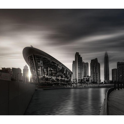 Dubai Opera-Dubai-Uae Gold Ornate Wood Framed Art Print with Double Matting by Kazzaz, Mohamed