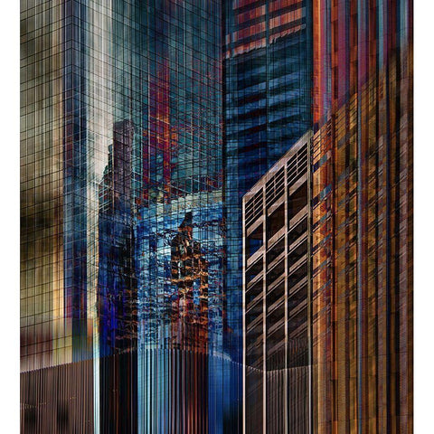 Urban Abstract Ii Black Modern Wood Framed Art Print by Labagnara, Roxana