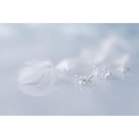 Leitmotiv Of Spring... White Modern Wood Framed Art Print by Kopcev, Igor