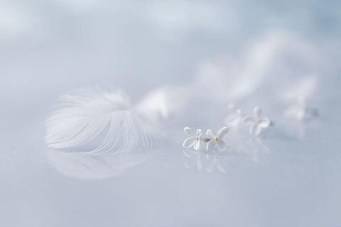 Leitmotiv Of Spring... White Modern Wood Framed Art Print with Double Matting by Kopcev, Igor