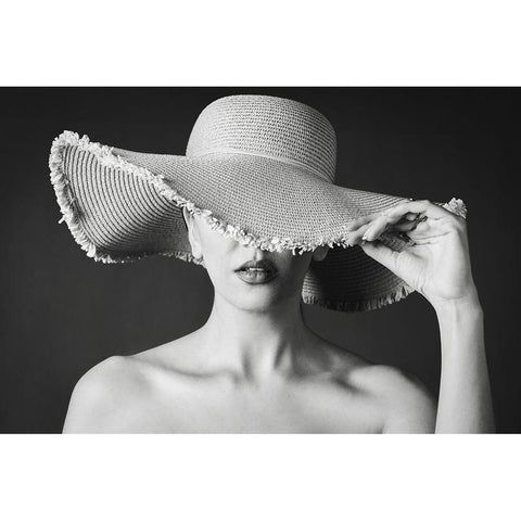 Maryam White Modern Wood Framed Art Print by Maryamshaygan