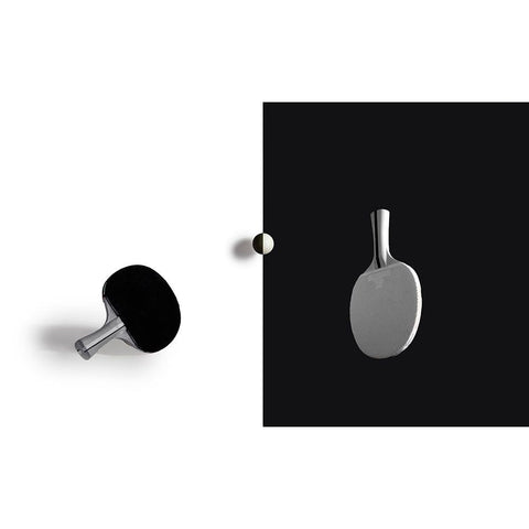 Match Point White Modern Wood Framed Art Print by Zhong, John-Mei