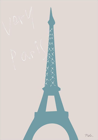 Very Paris White Modern Wood Framed Art Print with Double Matting by 1x Studio II