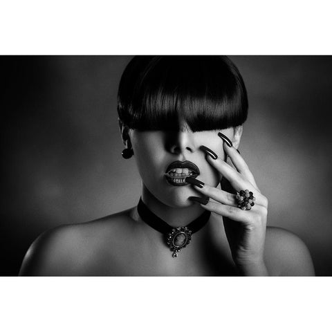 Luxury Black Modern Wood Framed Art Print by Tambe, Peppe