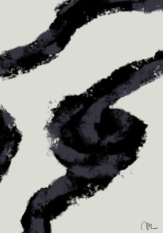 Rope White Modern Wood Framed Art Print with Double Matting by 1x Studio II