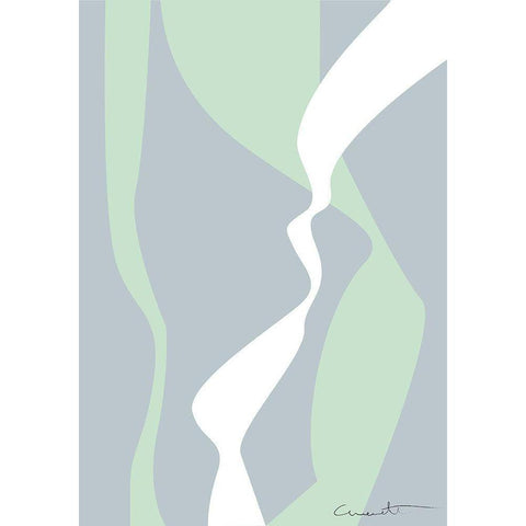 Wavy Tracks Gold Ornate Wood Framed Art Print with Double Matting by 1x Studio II